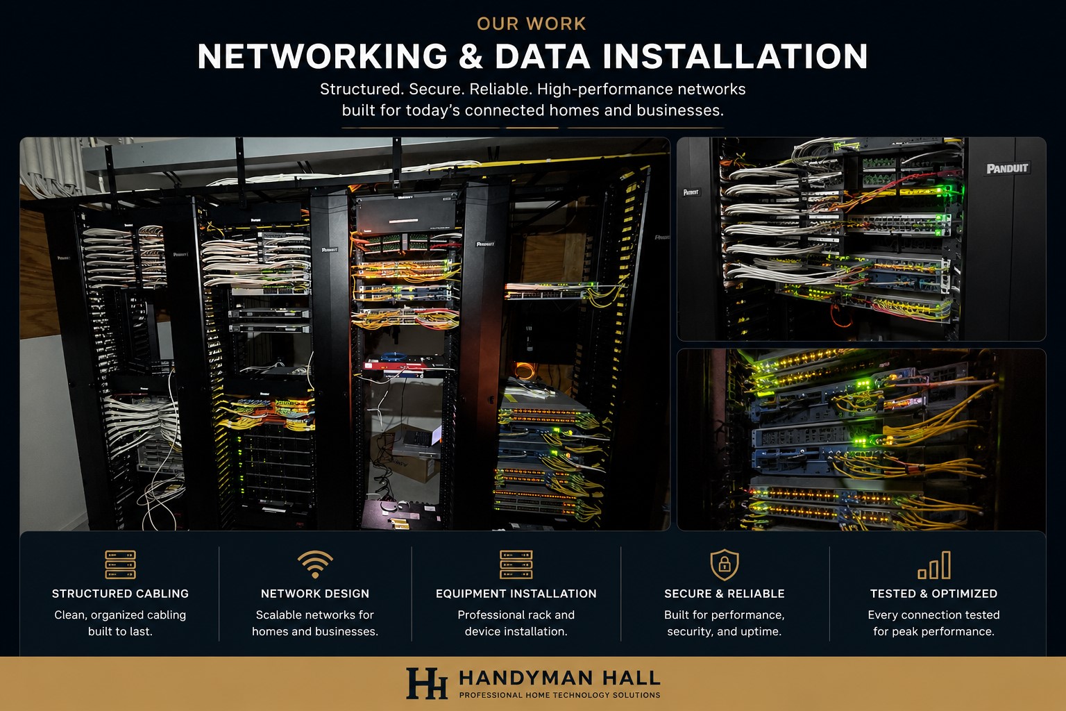Professional commercial network and data installation